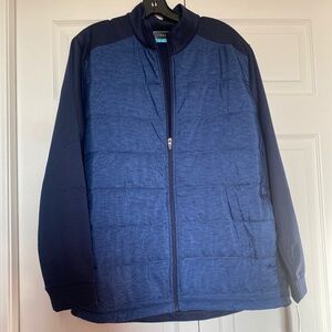 NWT PGA TOUR MENS NAVY GOLF JACKET LARGE